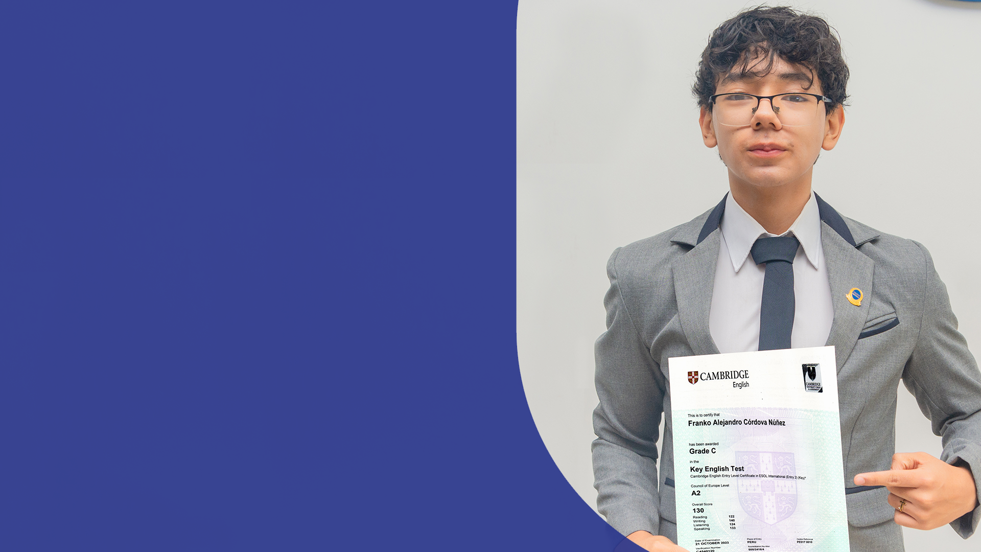 <span class="text-transparent bg-clip-text bg-gradient-to-r from-colegio-yellow via-yellow-300 to-amber-400">SOMOS CENTRO DE PREPARACIÓN PARA</span> EXAMEN INTERNACIONAL CAMBRIDGE